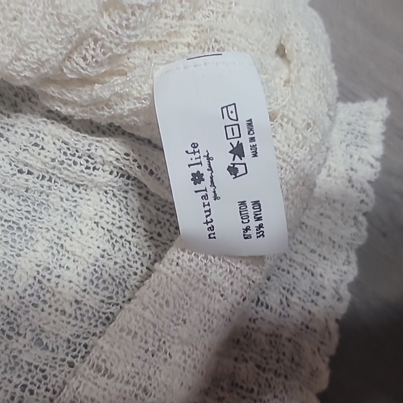 NATURAL LIFE Patti Layering Sweater Cream Size XL - Picture 5 of 5